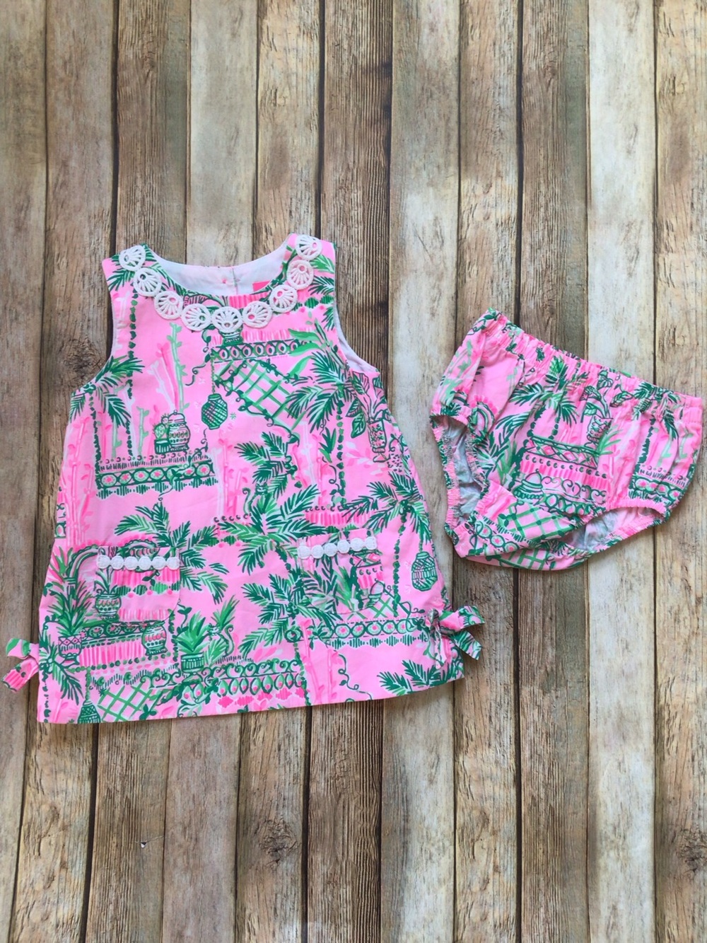 Lilly Pulitzer Always Worth It Baby Shift & Bloomers